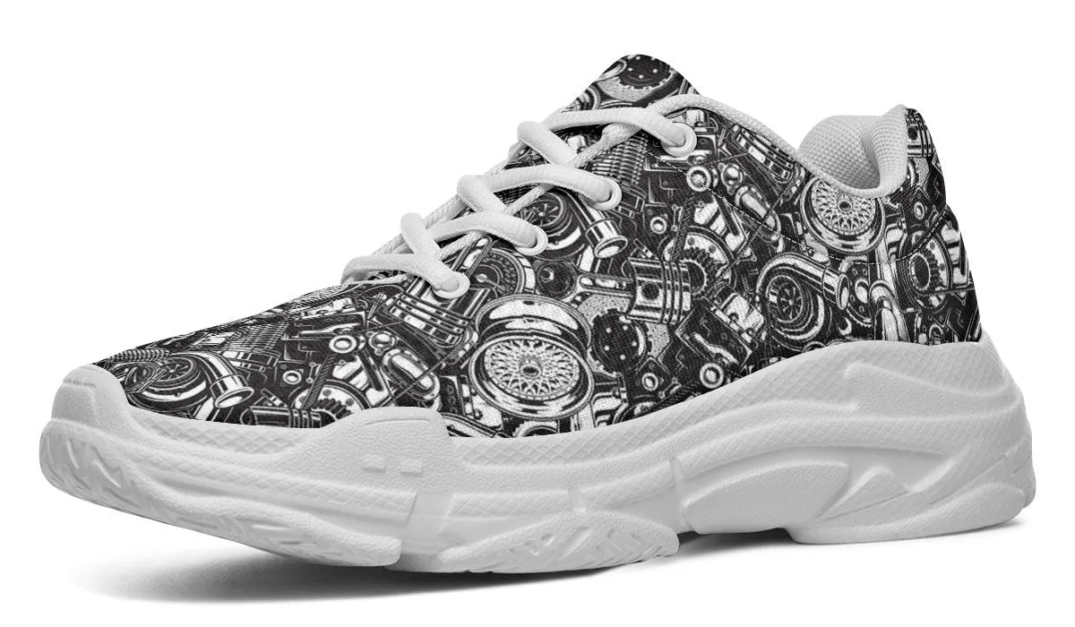 Automobile Parts Chunky Sneakers