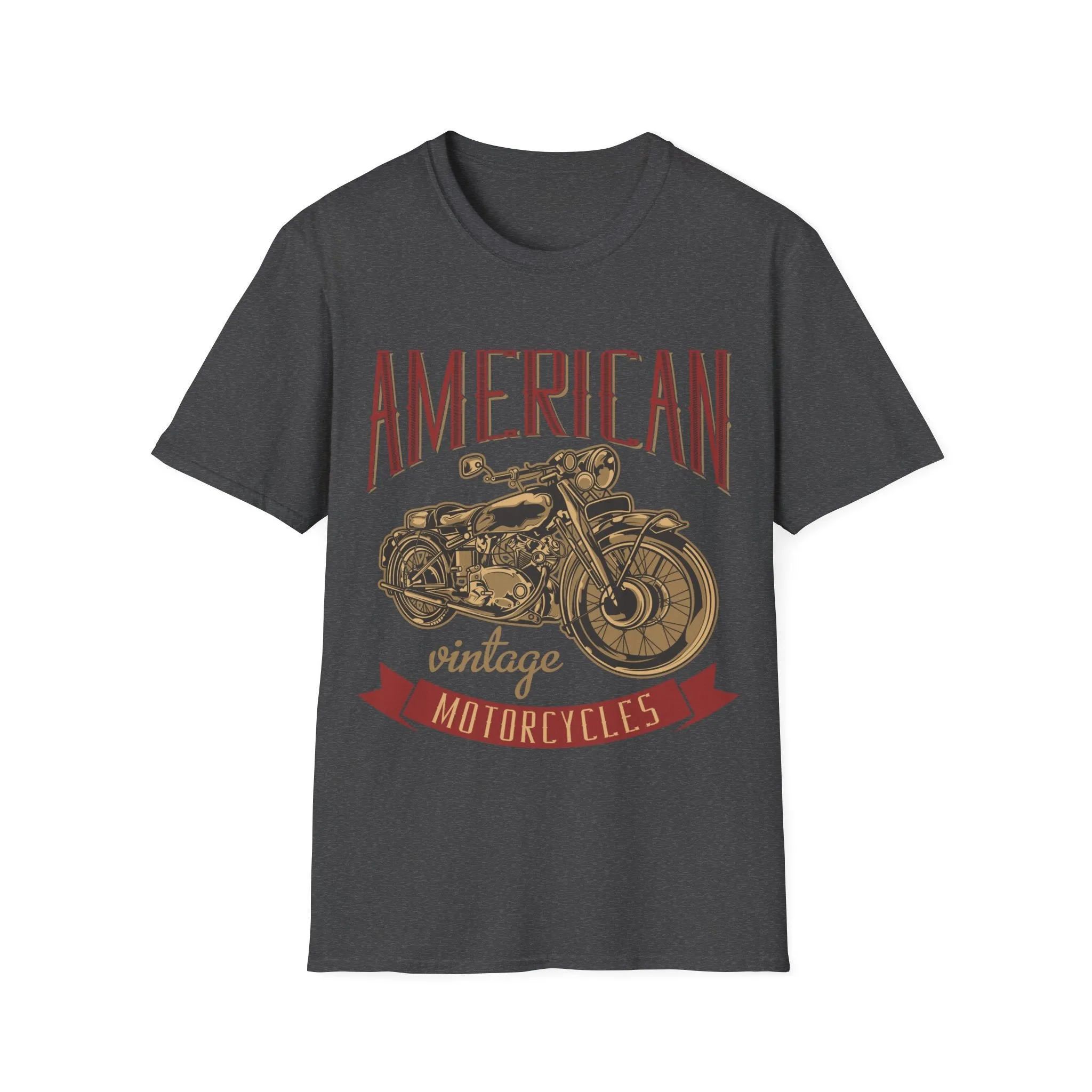 Biker T Shirt  Ring Spun Cotton American Vintage Motorcycles