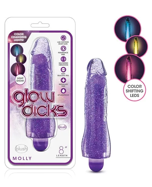 Blush Glow Dicks Glitter Vibrator Molly