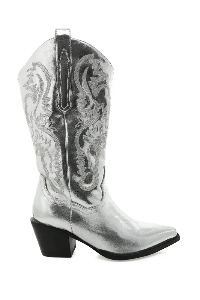 Danilo Metallic Western Boot