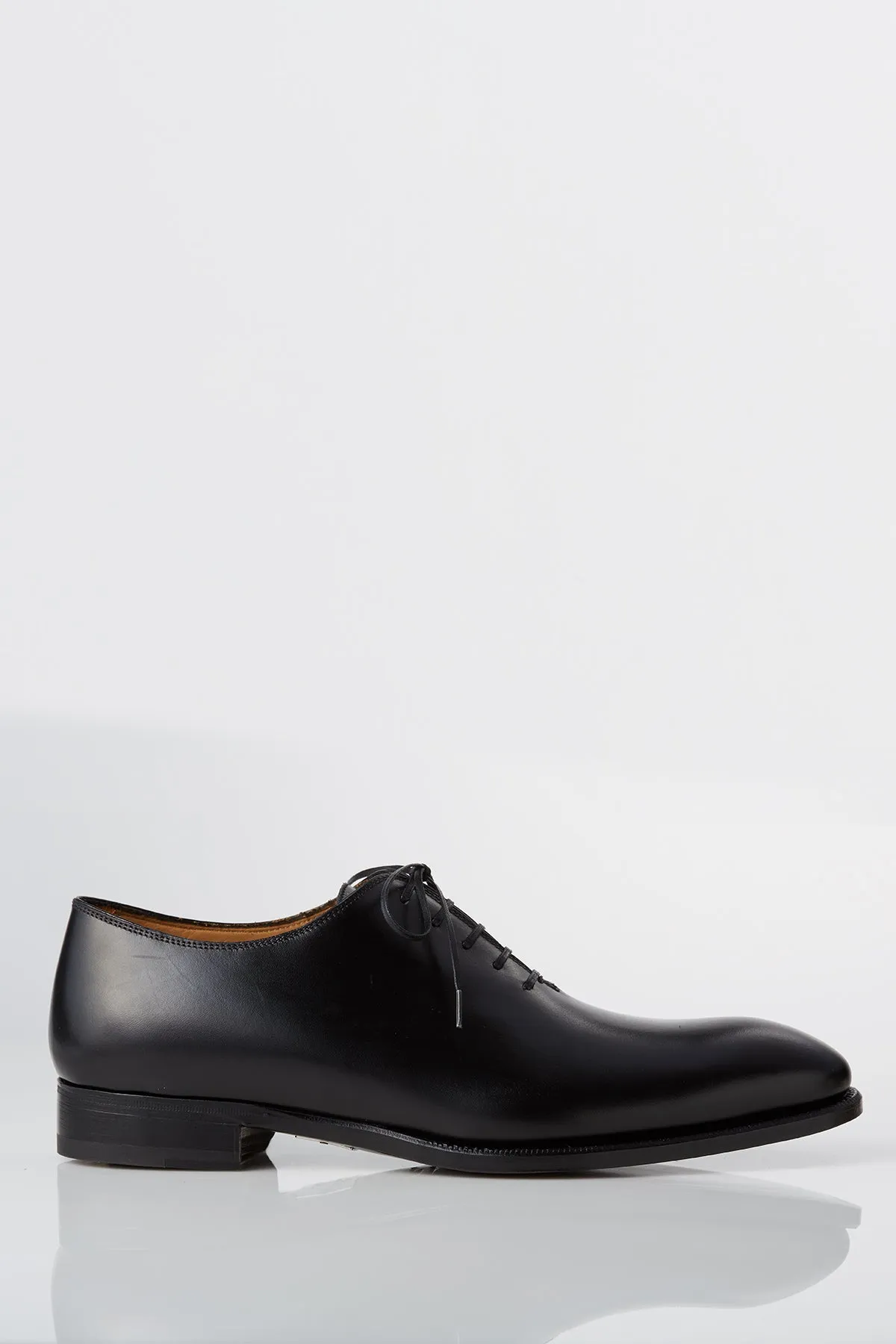 David August Leather Whole Cut Dress Shoe in Black