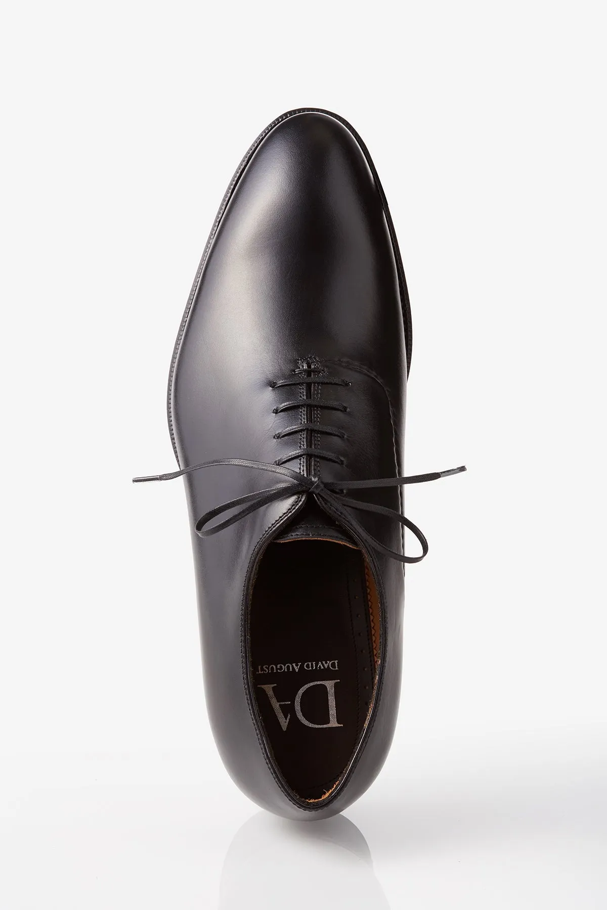 David August Leather Whole Cut Dress Shoe in Black