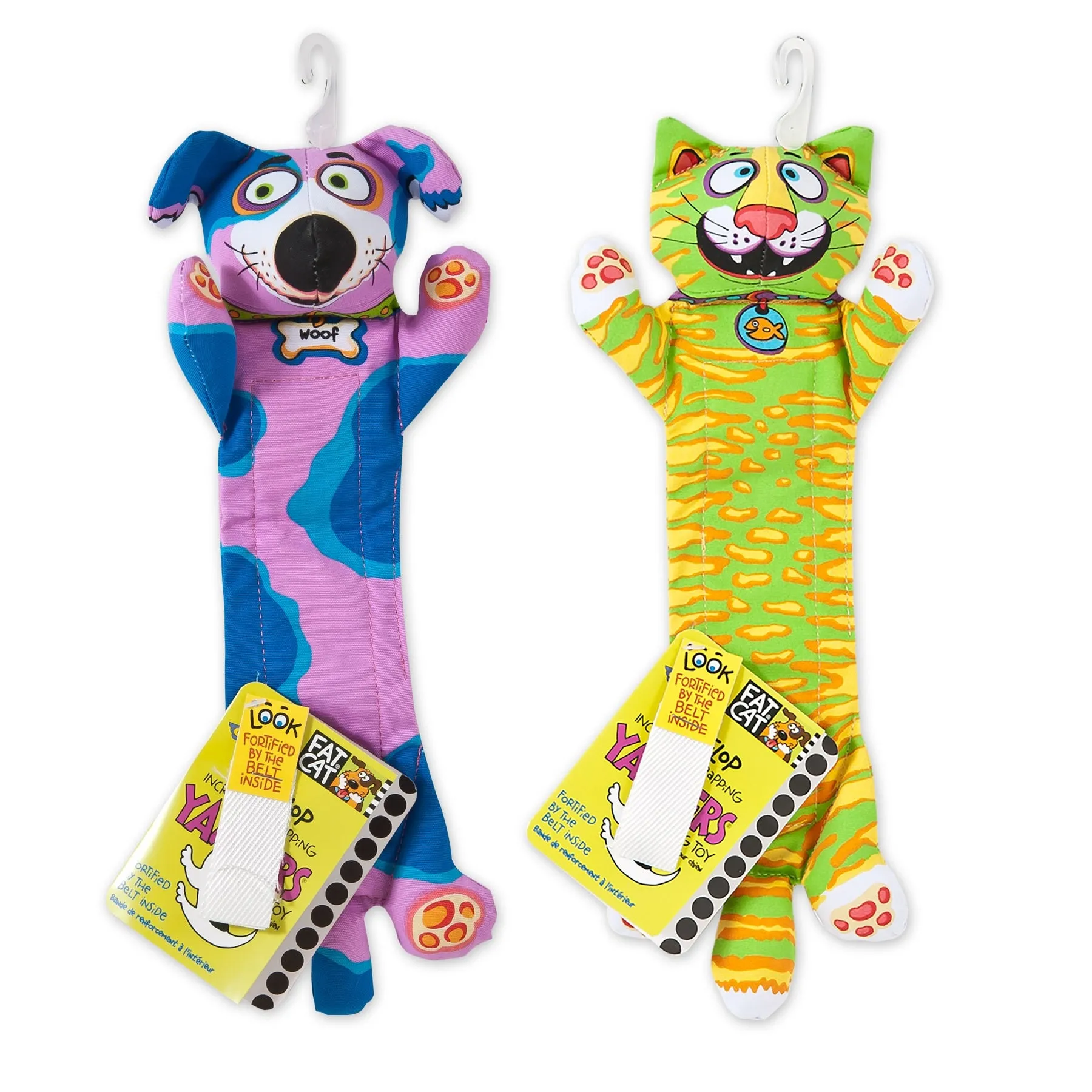 Fat Cat Classic Incredible Strapping Flip-Flop Yankers Dog Toy