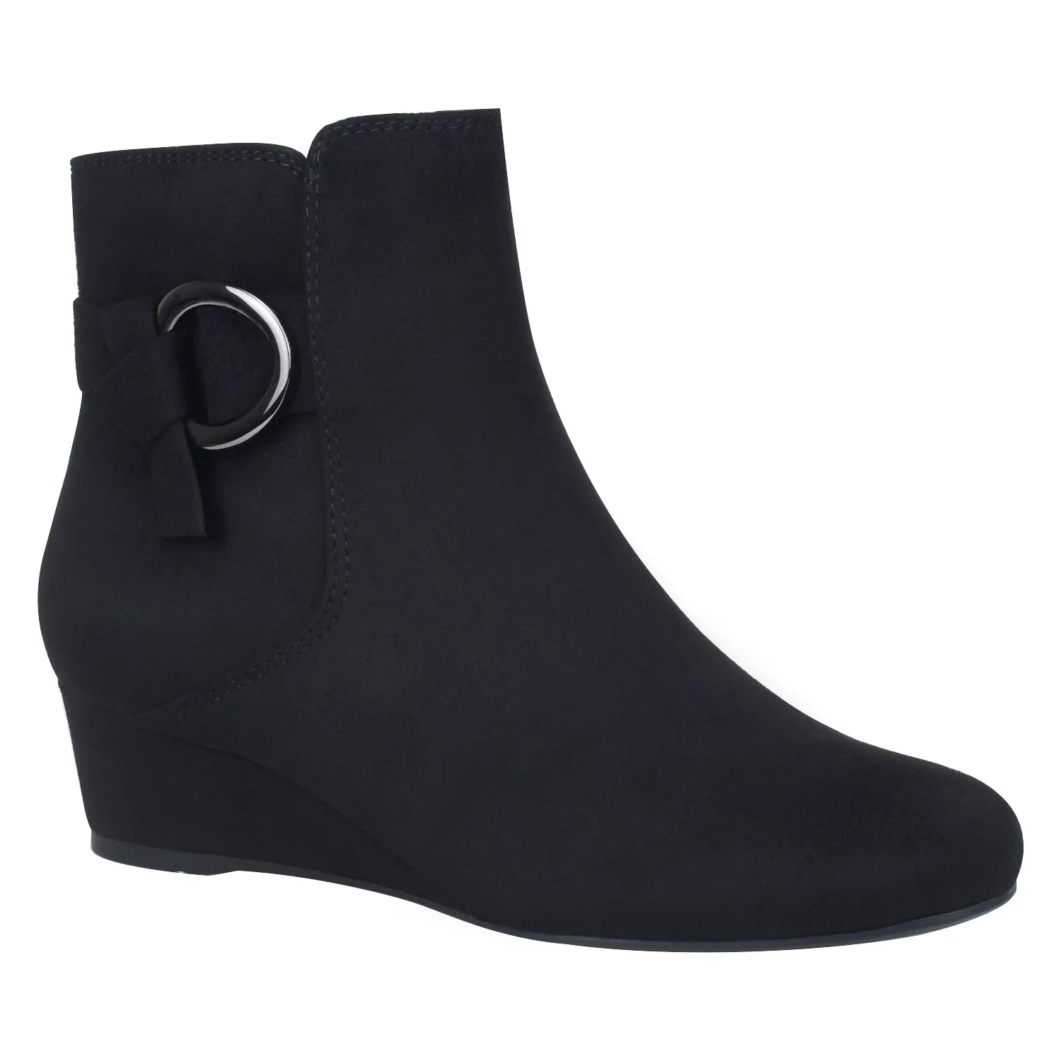 Gasha Wide Width Wedge Bootie with Memory Foam