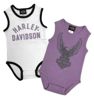 Infant Girls 2 Pack Rib Bodysuits