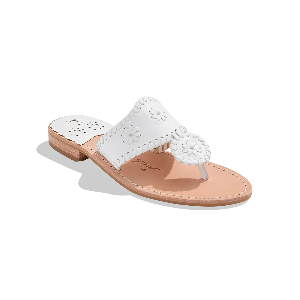 Jack Rogers Flat Sandal White