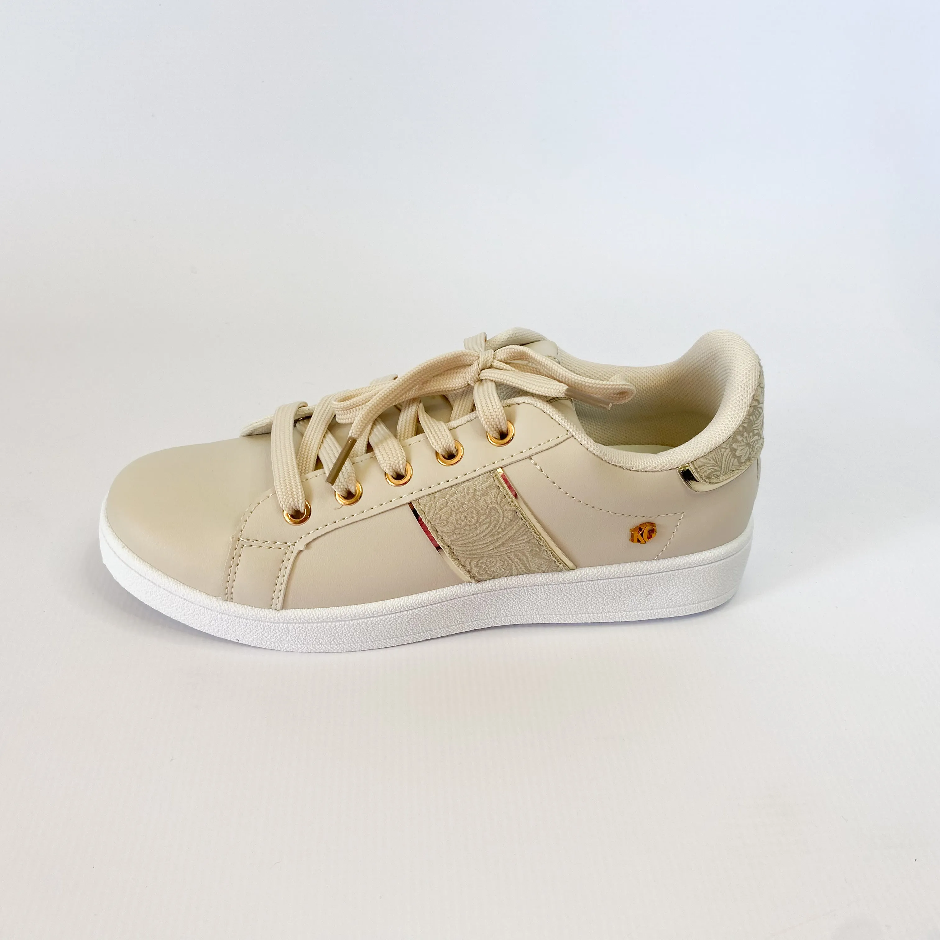 KG beige striped sneaker