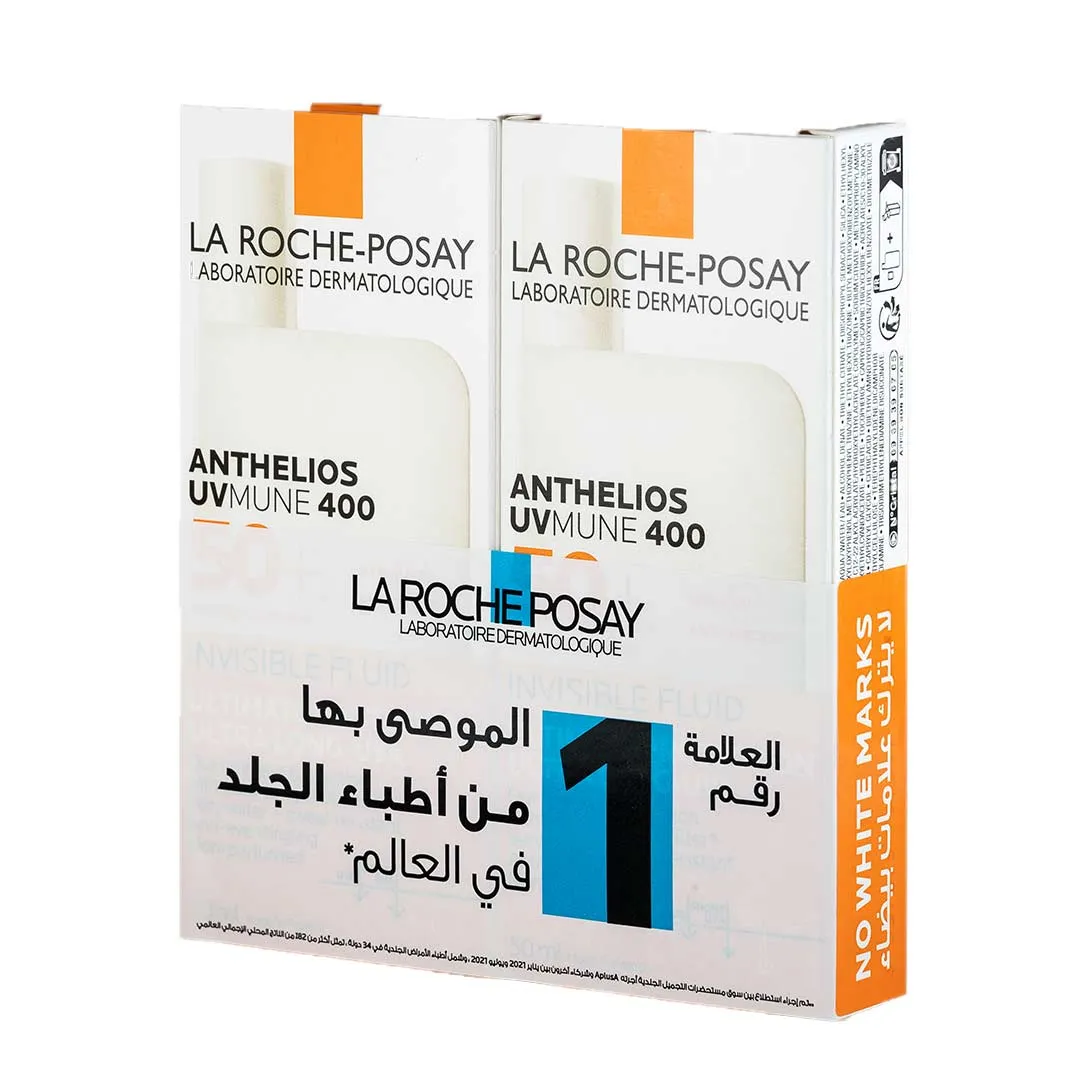 La Roche-Posay Anthelios Uvmune Fluid SPF50  Buy 1 Get 1 Free, Sunscreen for Normal To Combination Skin