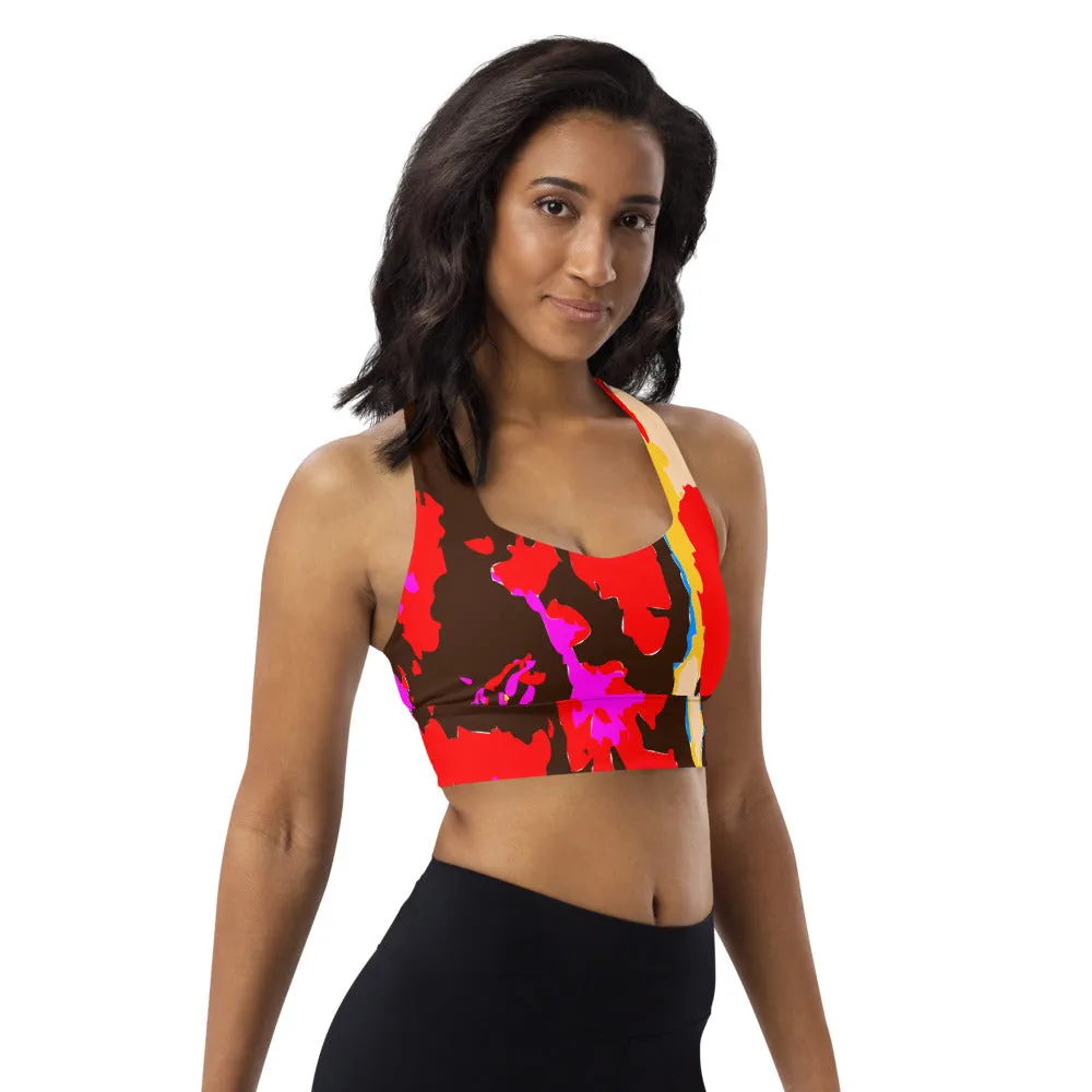 Longline sports bra Splash