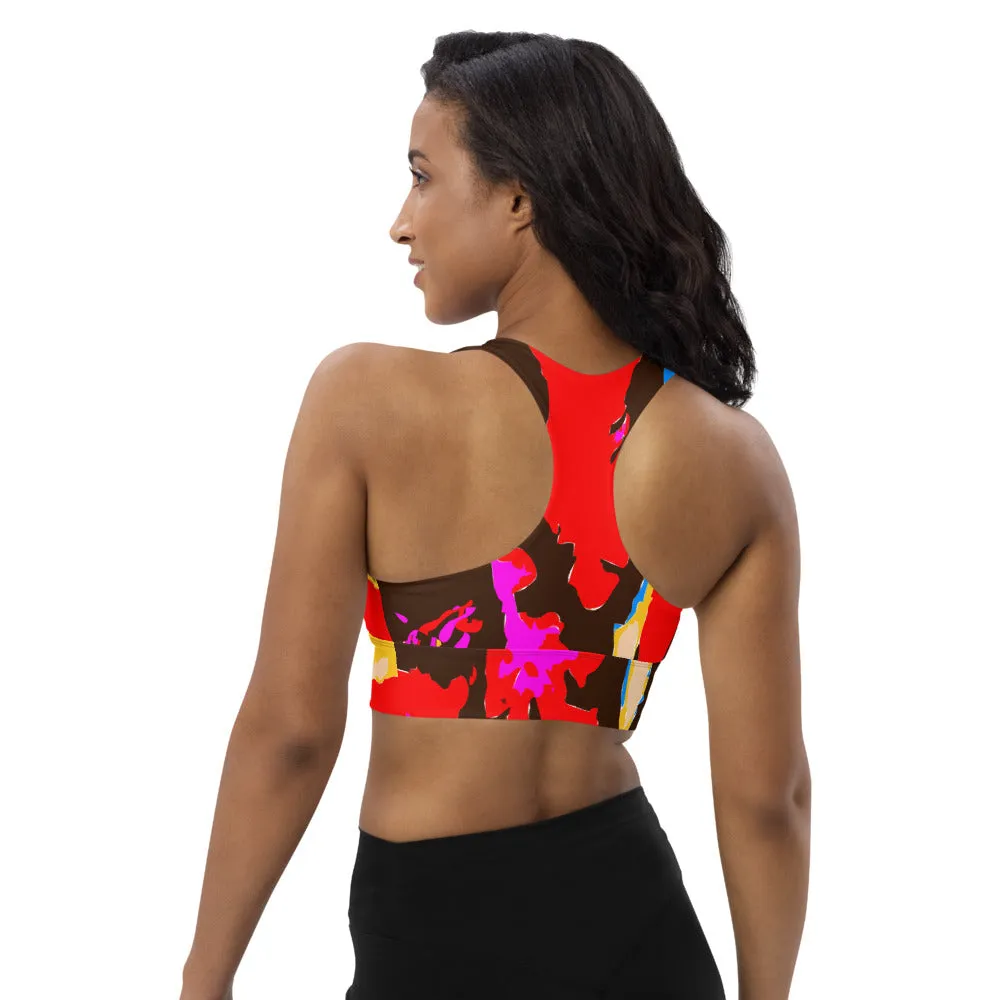 Longline sports bra Splash