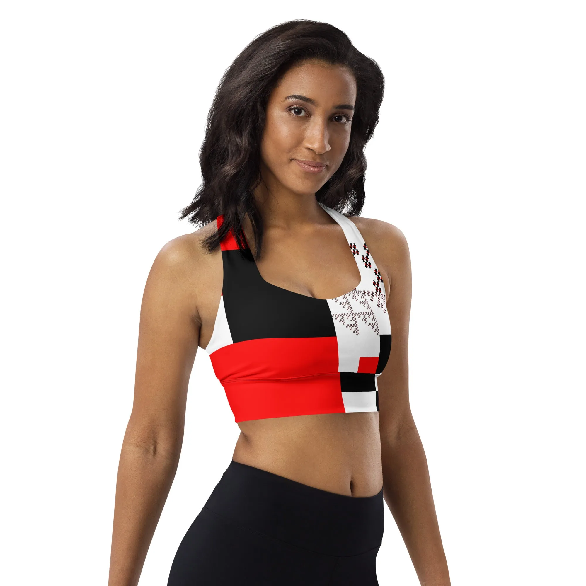 Longline sports bra Test Tile