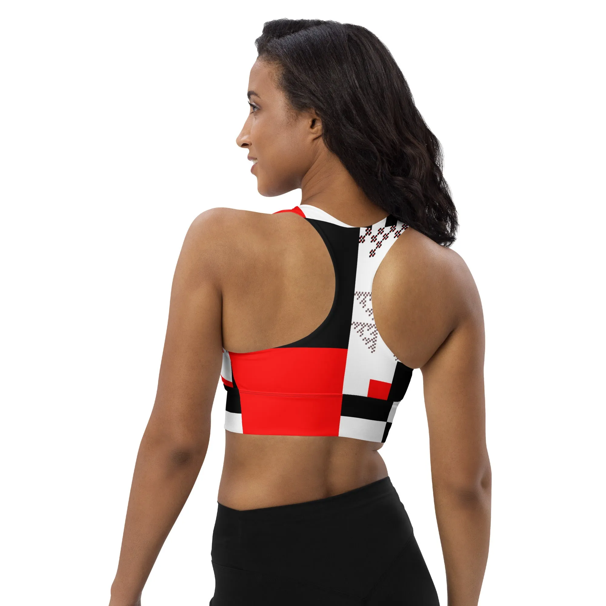 Longline sports bra Test Tile