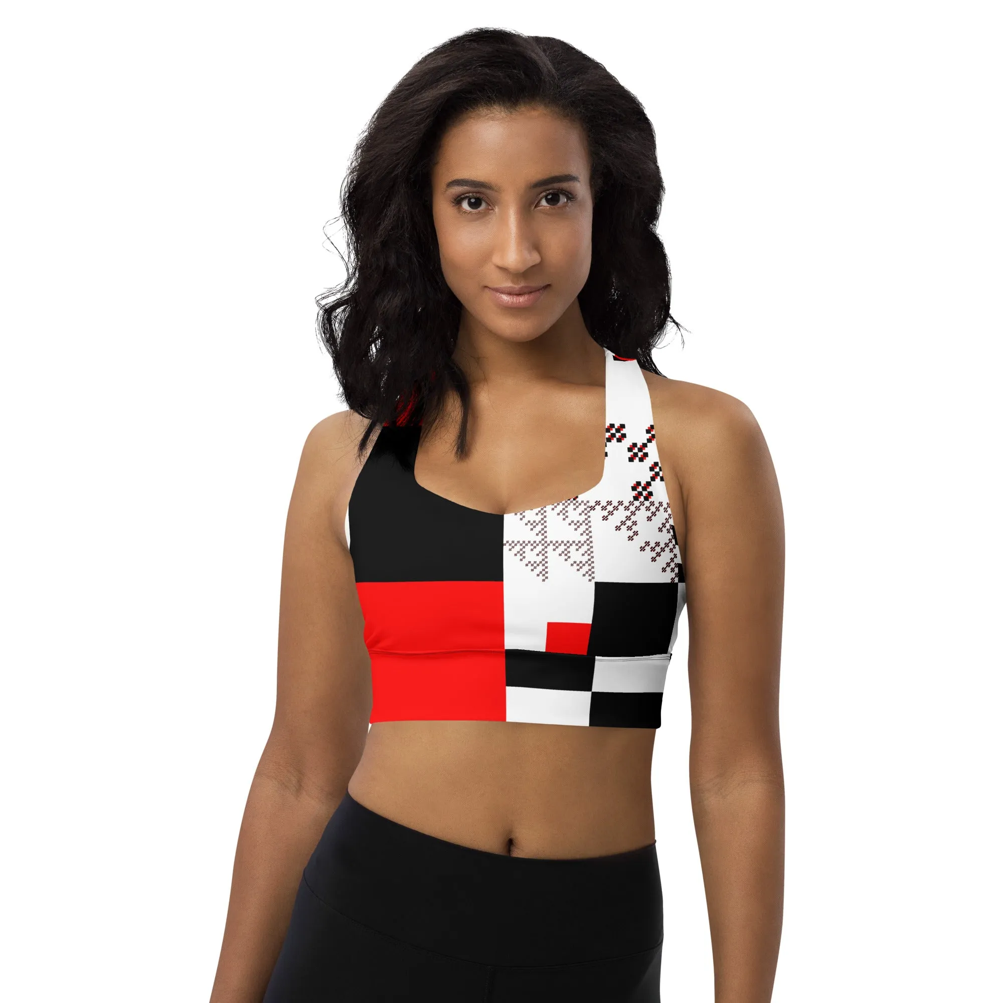 Longline sports bra Test Tile