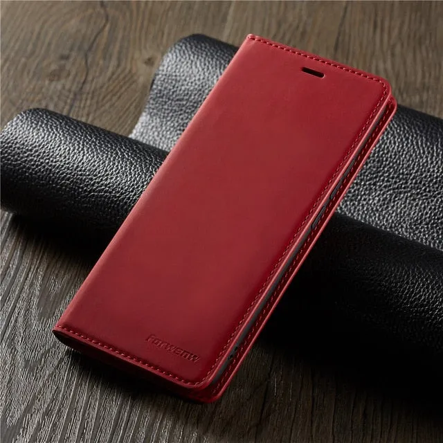 Luxury Leather Magnetic Flip Case for IPhone Xs Xr X 11 pro Max Wallet Card Holder Book Cover for IPhone 8 7 6 6s Plus 5 5s etui