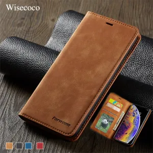 Luxury Leather Magnetic Flip Case for IPhone Xs Xr X 11 pro Max Wallet Card Holder Book Cover for IPhone 8 7 6 6s Plus 5 5s etui