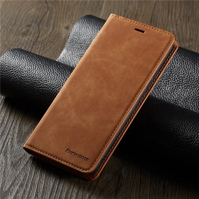 Luxury Leather Magnetic Flip Case for IPhone Xs Xr X 11 pro Max Wallet Card Holder Book Cover for IPhone 8 7 6 6s Plus 5 5s etui