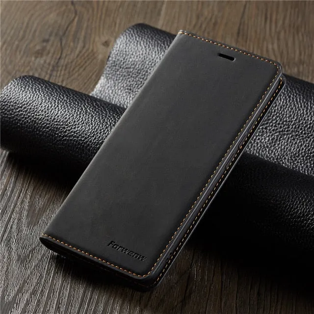 Luxury Leather Magnetic Flip Case for IPhone Xs Xr X 11 pro Max Wallet Card Holder Book Cover for IPhone 8 7 6 6s Plus 5 5s etui