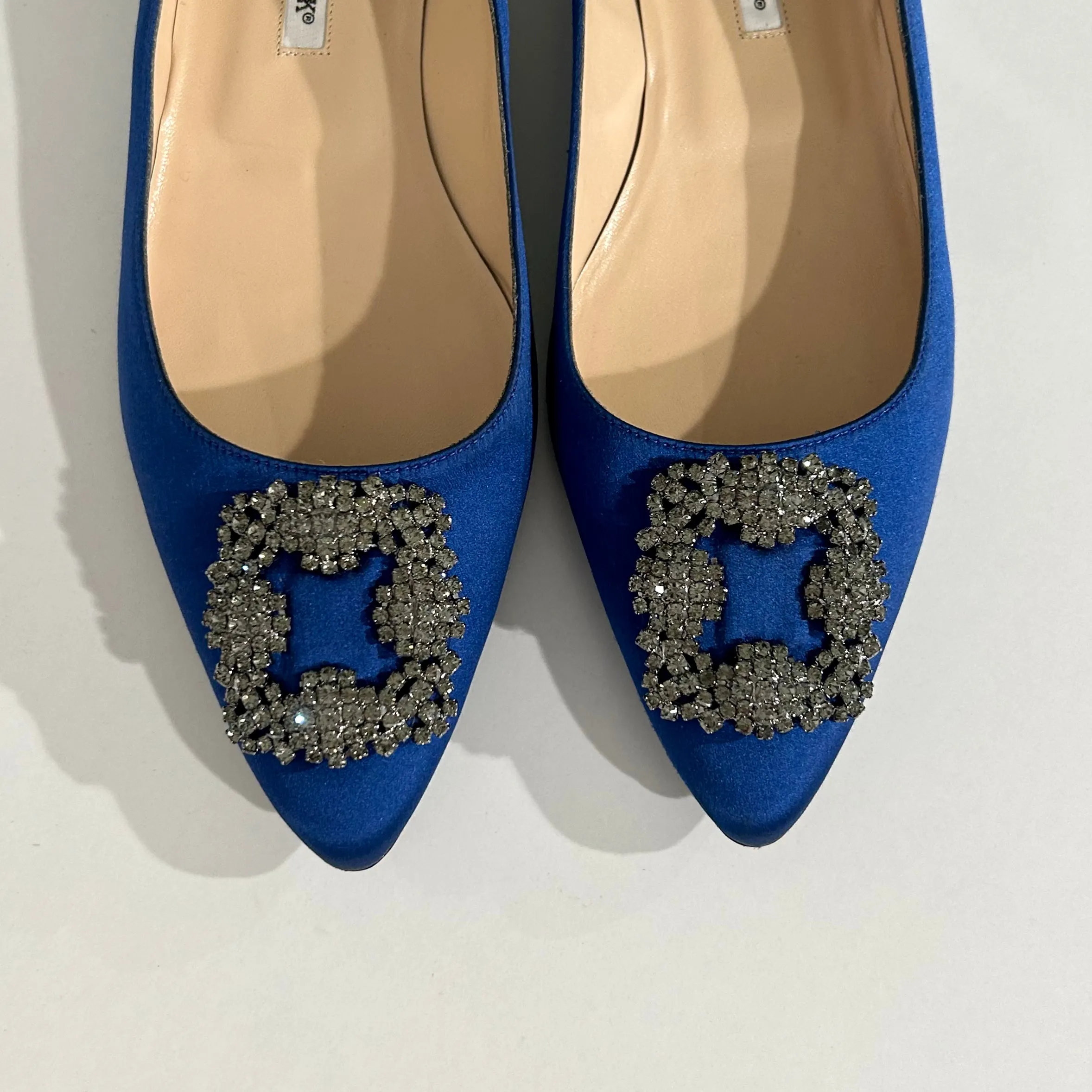 Manolo Blahnik Blue Hangisi Flats