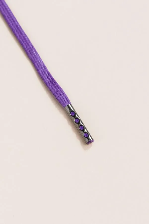 Purple | Flat Waxed Shoelaces