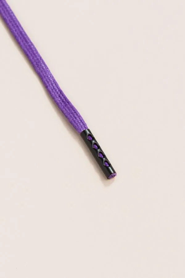 Purple | Flat Waxed Shoelaces