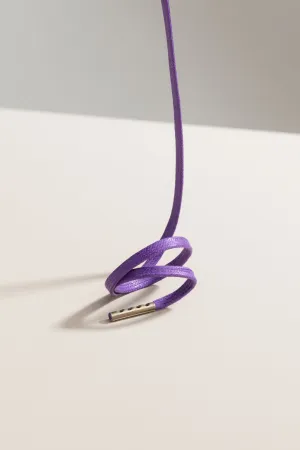 Purple | Flat Waxed Shoelaces