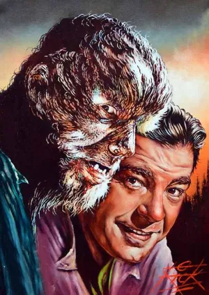 Rick Melton - Lon Chaney Jnr - Classic Horror - Art Print