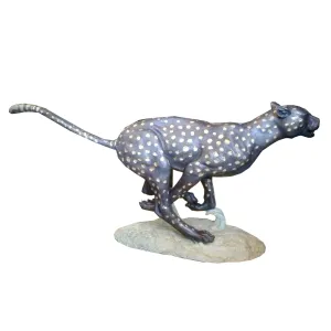 Running Cheetah Statue