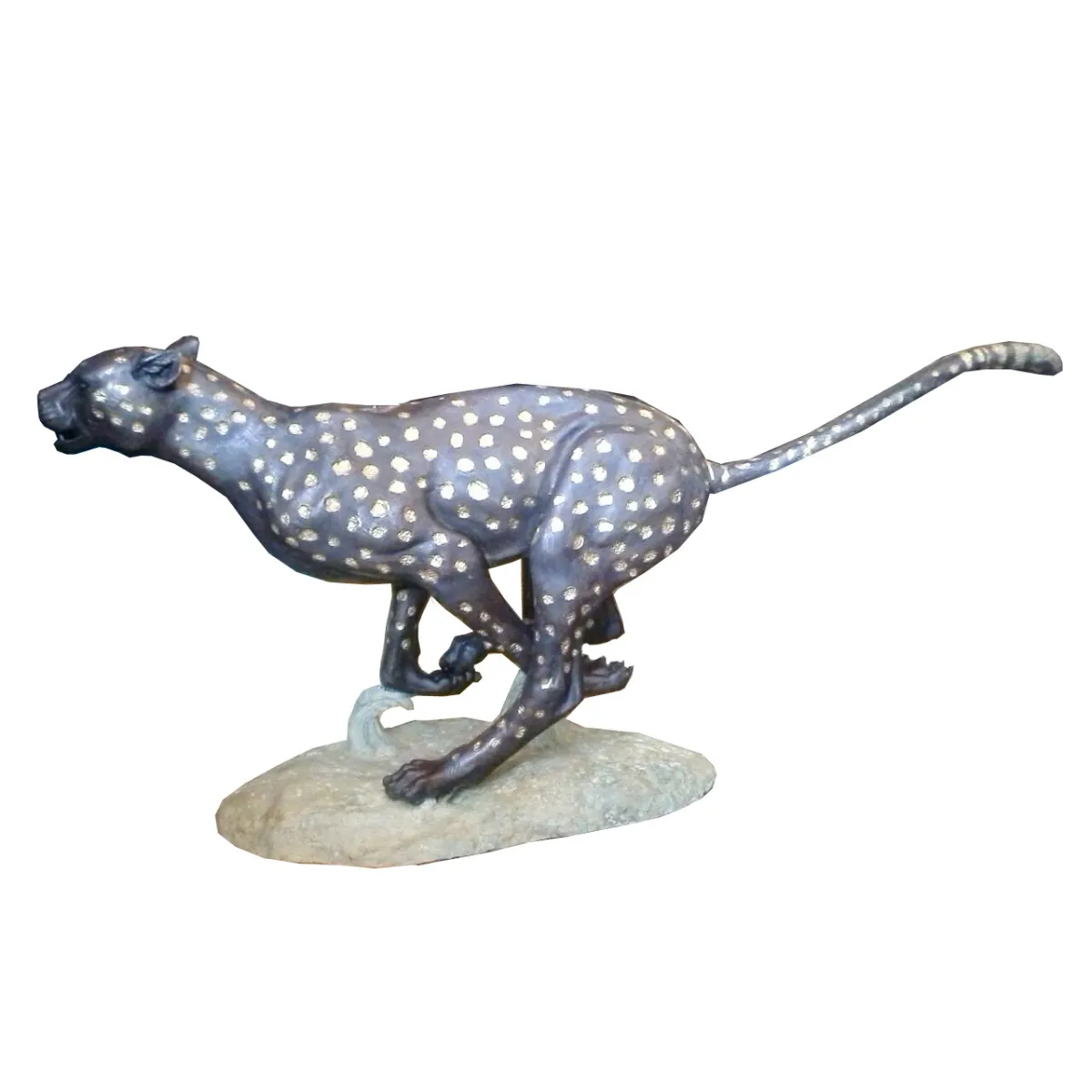 Running Cheetah Statue