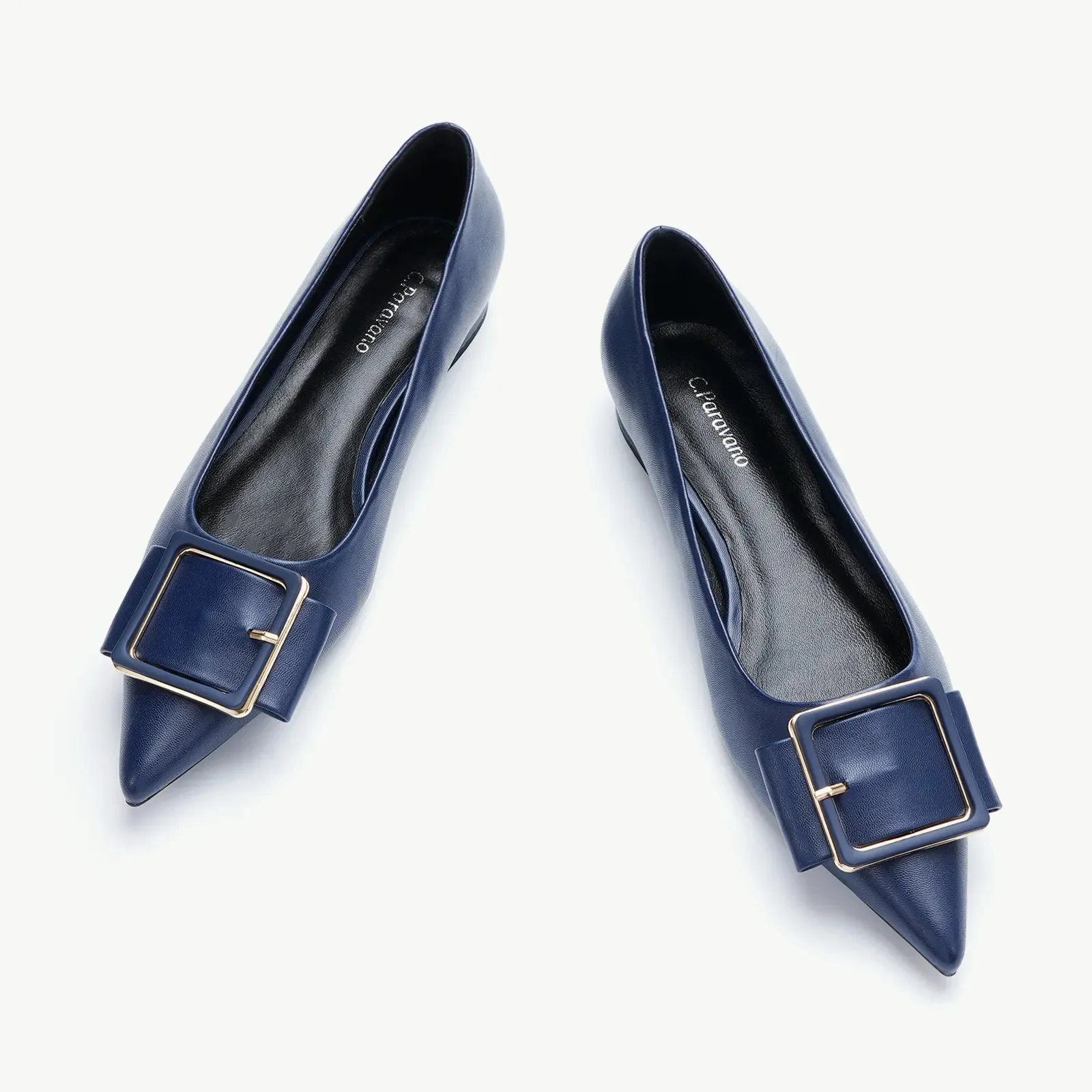 Square Buckle Flats (Aida)