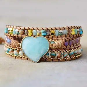 Stylish Center Big Heart Bracelet