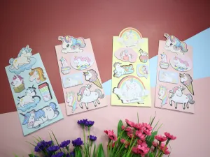 Unicorn Sticky Notes Sticky Notes Set for Girls Stylish Sticky Notes