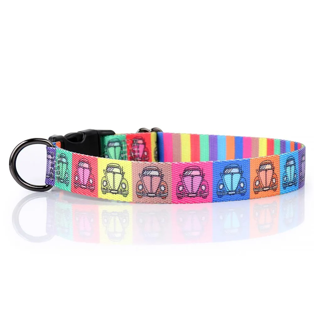 Vivid Colour Styles - Personalised Dog Collar. Laser Engraved