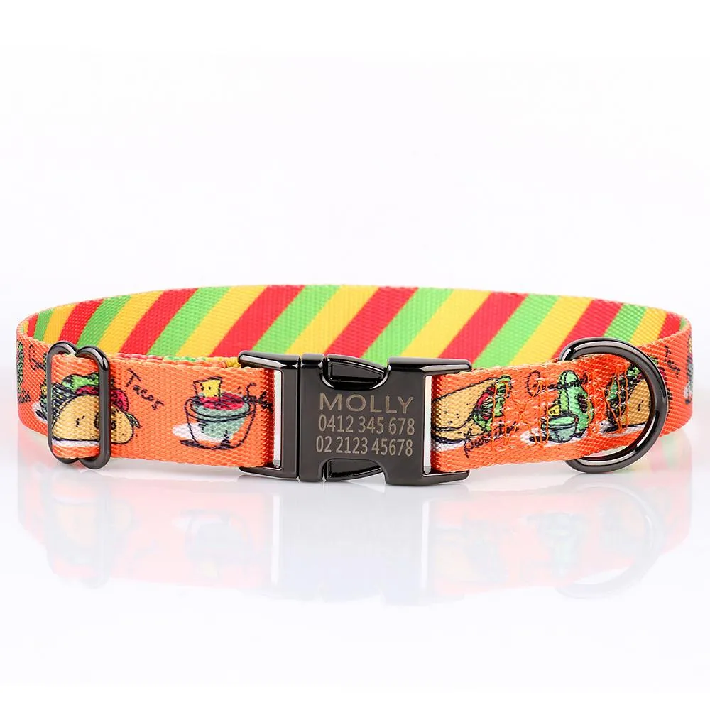 Vivid Colour Styles - Personalised Dog Collar. Laser Engraved