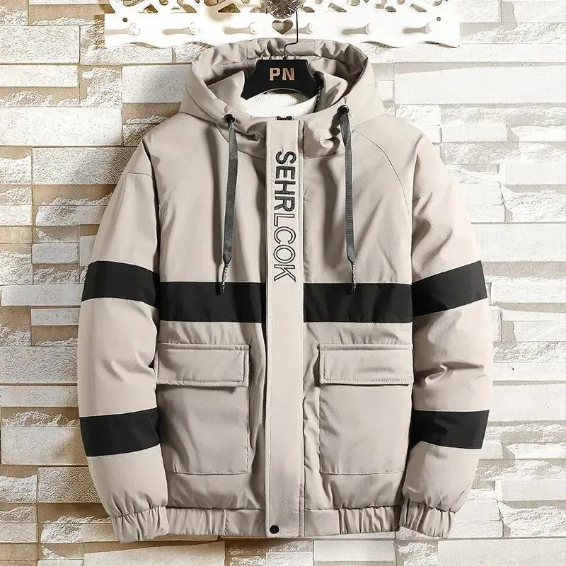 Winter men's thick warm jacket